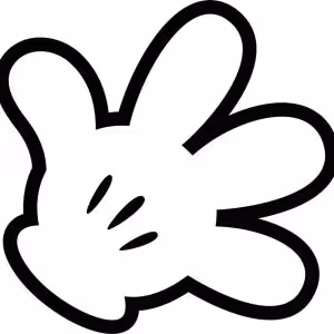 Micky mouse hand