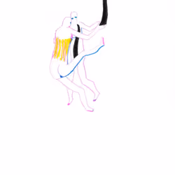 Yellow corset dance