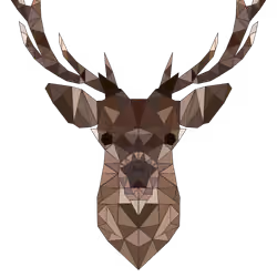 THE DEER - POLYGONAL STYLE