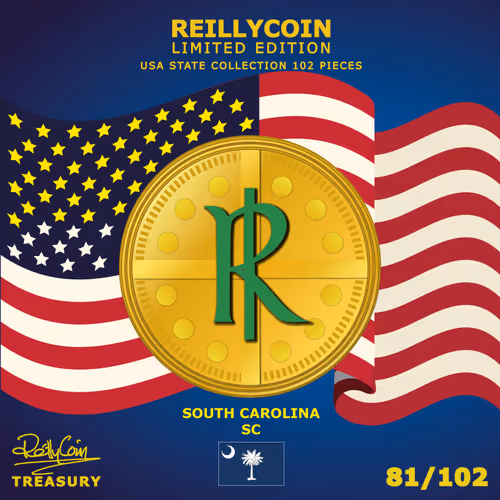 ReillyCoin Limited Edition USA State Collection South Carolina No.81 of 102 Pieces.