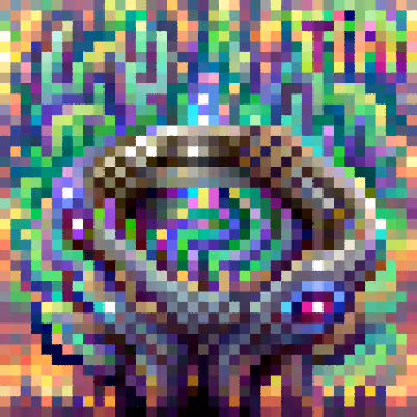 Hypnotic Root Titanium Ring of Brilliance