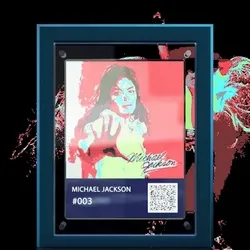 Michael Jackson pixel art card #003