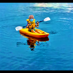 BERNIE KAYAKING