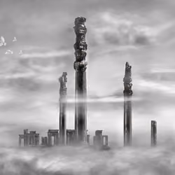 Apadana is a huge Palace above the Clouds