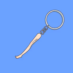 "Mister" Slender Leg Keychain