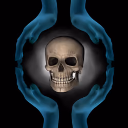 Holding Skull #8