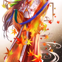 #006 shrine maiden of Autumn leaves