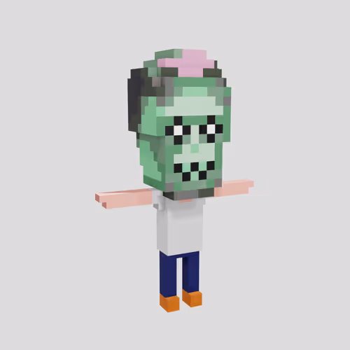 Stoned Voxel Human