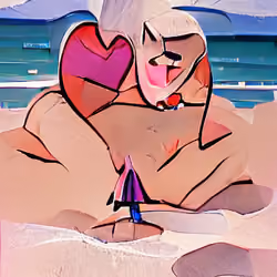 Lover in the beach