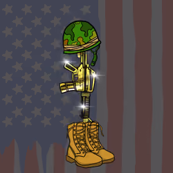 Battlefield cross (Gold) Star 002
