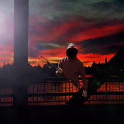 Fire in the sky