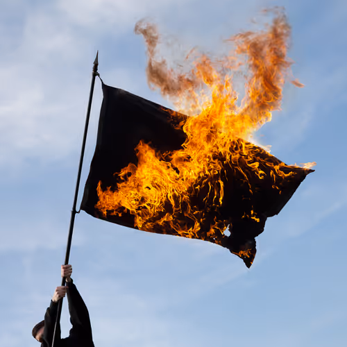 Untitled Flag Burn Edition Of 7