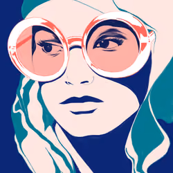 A secret behind her glasses