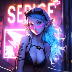 Neon girl