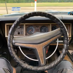 Behind the wheel