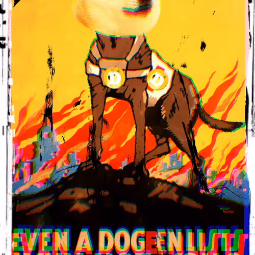 Doge Propaganda Poster #1 - Even A Doge Enlists