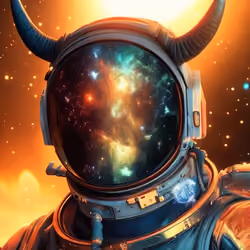 Bull Astronaut