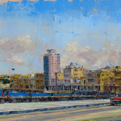 Serie Havana: the city marvels. Oil Painting.