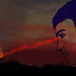 The Fire in his Eyes
