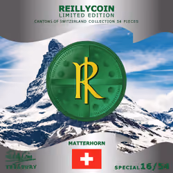 ReillyCoin Limited Edition Cantons of Switzerland Collection Matterhorn Special No.16 NFT of 54 Uniq
