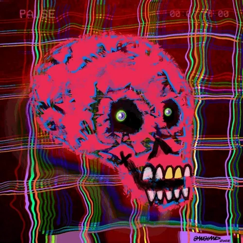 Gangland Skull #347 - "V1RU$" - by Eddie Gangland
