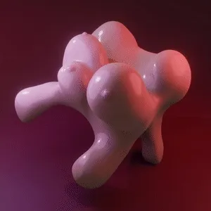 Boob Stool Learning How to Walk