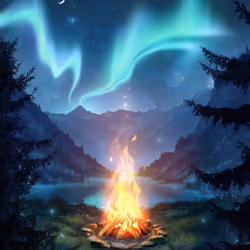 Campfire Memories #5 in an Edition of 5 