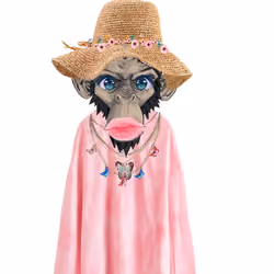 Angry female ape