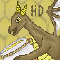 Pixel Honey Dragon