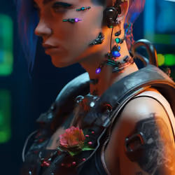 Cyberpunk girl.
