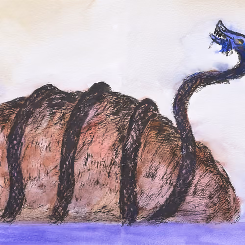 the Black Tortoise, like floating on the water (현무도, 물 위에 떠 있는 듯하고)