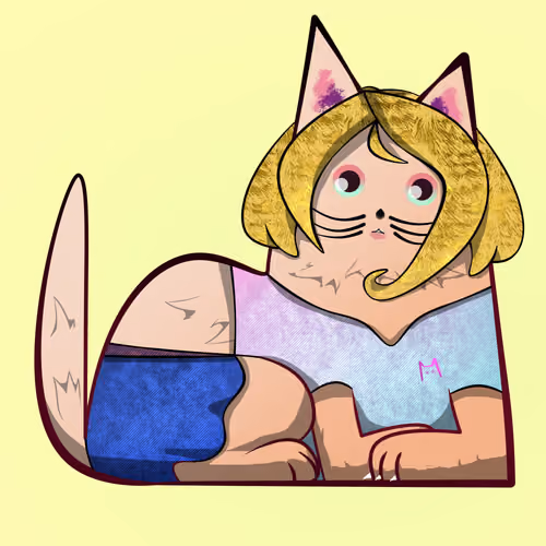 #031 CryptoLittle Cat : Cat The LittleGirl Set 8 Chill Girl