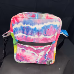 Crossbody Bag with Red Purple Colorway