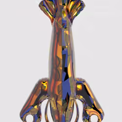 LOBSTER #166(Brown Petrol & Blue stars 1/1)