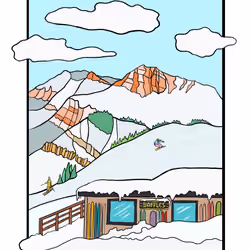 Skiing to a Waffle in Corbet's Cabin
