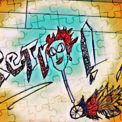 retro puzzle punk draw