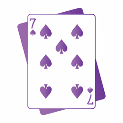 7 of Spades (Amethyst #24/52)