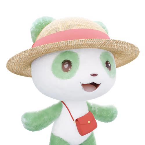 3D LEELEE-Fluffy-Straw hat-Green-#20031