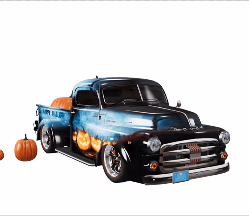 3D Dodge Truck_Halloween