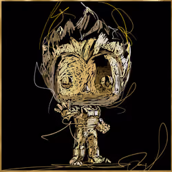 Goldenized Super Saiyan Vegeta