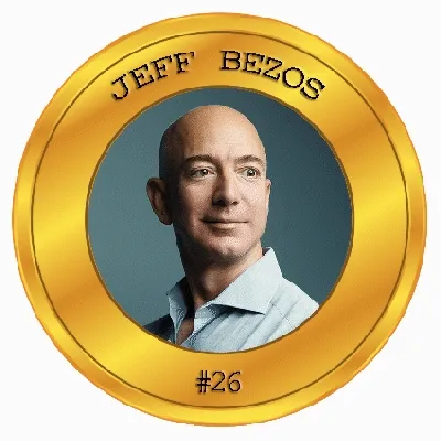 #26 - Jeff Bezos - Gold - 1 of 1