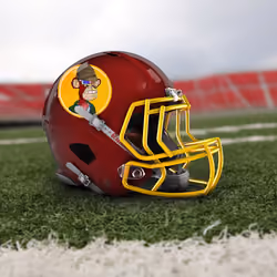Bored Ape #1461 American Football Helmet