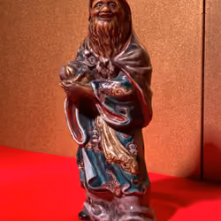 #0005/Kutani ware_Chinese people_Pottery doll