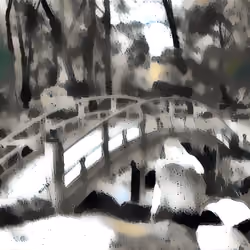 A Garden with Birdge 15/19