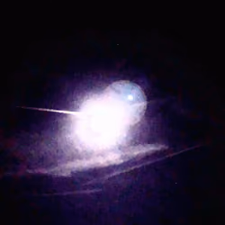 abstract swiss alpine moon