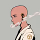 Lonely Bald Man