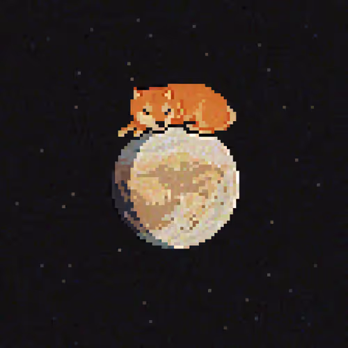Dreaming Doge #10: 金星の眠そうな犬 (Sleepy Dog on Venus)
