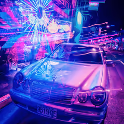 Cyberpunk Mercedes