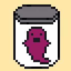Purple Ghost in a Jar
