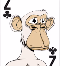 2 Clubs Poker Cryptonairz Ape